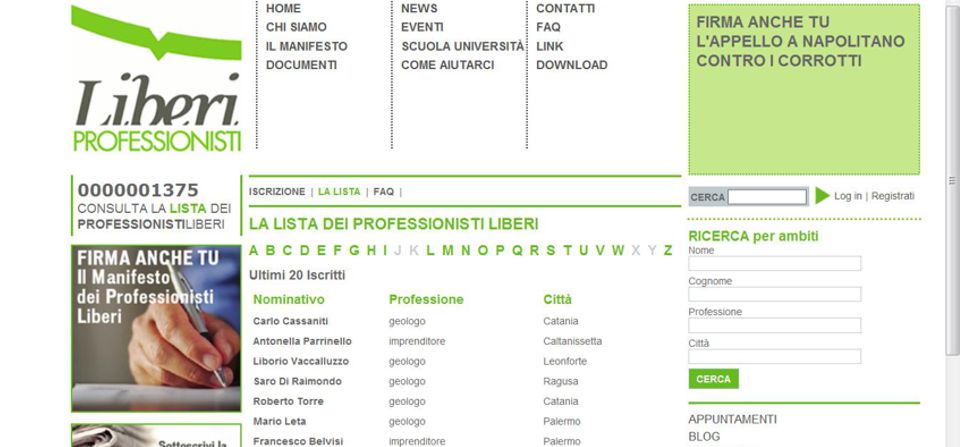 “Io sono un professionista libero…tu che aspetti?”