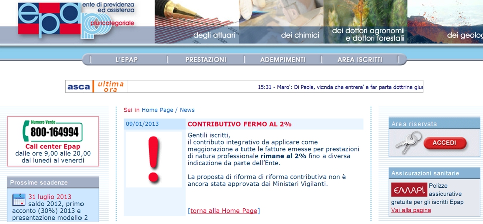 CONTRIBUTIVO E.P.A.P. FERMO AL 2%.